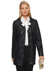 Μακρύ γυαλιστερό μπλέιζερ ATELIER GS : FW