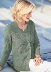 Πλεκτή ζακέτα με χρυσαφί ρίγες ATELIER GS. : FW
