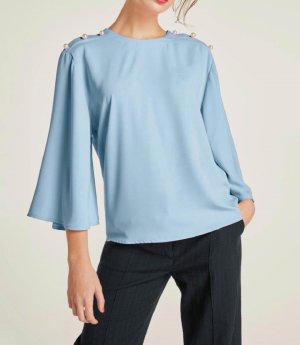 Πουκαμίσα με πέρλες Heine  - fashionworld.gr