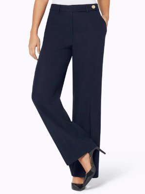 Lyocell-Παντελόνι σε φαρδιά γραμμή Création L  - fashionworld.gr
