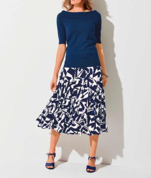 Godet-Σταμπωτή φούστα Création L  - fashionworld.gr