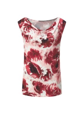 Modal-Shirt Τοπ με ντραπέ λαιμόκοψη Création L  - fashionworld.gr