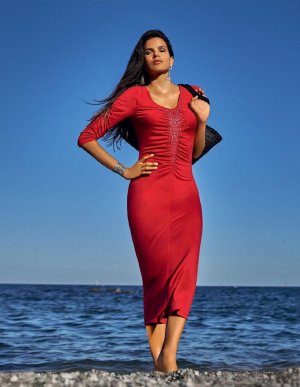 κόκκινο Φόρεμα παραλίας MADELEINE. (XL) by Heine