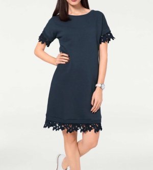 Sweat Φόρεμα με δαντέλα Heine  - fashionworld.gr