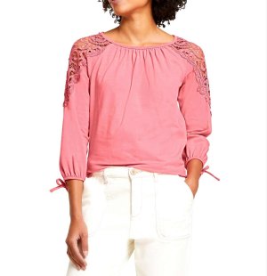 Designer-Δαντελωτό shirt Linea Tesini  - fashionworld.gr