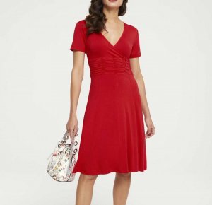 κόκκινο Ζέρσεϊ φόρεμα Heine by Heine