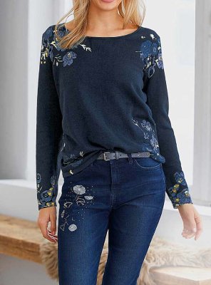 Designer-Σταμπωτό πουλόβερ Linea Tesini  - fashionworld.gr