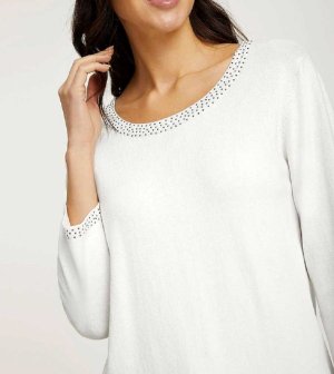 Designer-Πουλόβερ με διακοσμητικές Ashley Brookeπέ  - fashionworld.gr