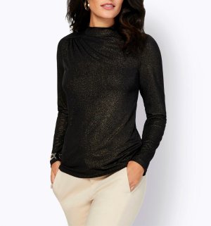 Shirt με σηκωτό γιακά Création L  - fashionworld.gr