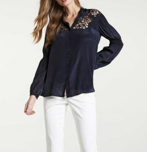 Πουκαμίσα με πέρλες Καθαρό βισκόζ Heine  - fashionworld.gr