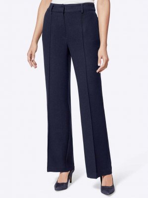 Παντελόνα από υφαντή ποιότητα Création L  - fashionworld.gr