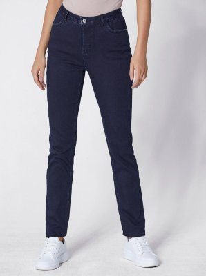 Jeans με σέλα φορμαρίσματος πίσω Création L Premiu  - fashionworld.gr