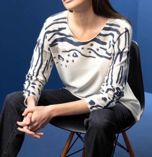 Σταμπωτό πουλόβερ Rick Cardona  - fashionworld.gr