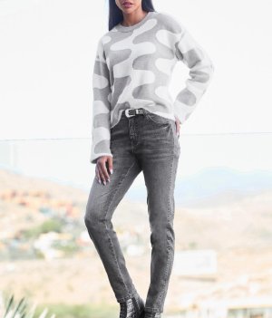 5-Pocket-Jeans με γυαλιστερή διακόσμηση Heine  - fashionworld.gr
