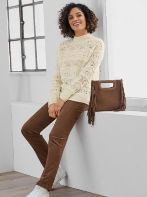 σαμπανί Designer-πουλόβερ με μαλλί Linea Tesini by Heine