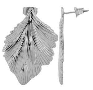 Judi Σκουλαρίκια από ατσάλι, Φύλλο, Statement  - fashionworld.gr