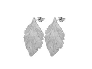 Judi Σκουλαρίκια από ατσάλι, Φύλλο, Statement  - fashionworld.gr