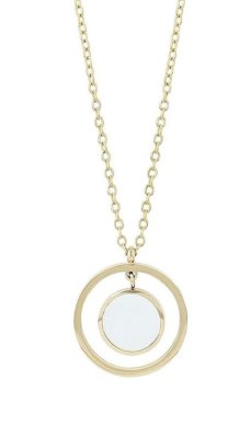 Akzent Αλυσίδα από ατσάλι κρεμαστό από φίλντισι  - fashionworld.gr