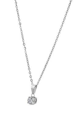 Akzent Αλυσίδα με κρεμαστό από ζιργκόν,   - fashionworld.gr