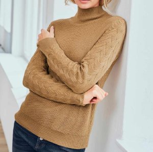 Designer-Πουλόβερ με σηκωτό γιακά Linea Tesini  - fashionworld.gr