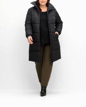 Καπιτονέ παλτό με σηκωτό γιακά Sheego  - fashionworld.gr