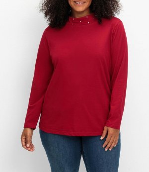 Shirt με σηκωτό γιακά με διακόσμηση Sheego  - fashionworld.gr