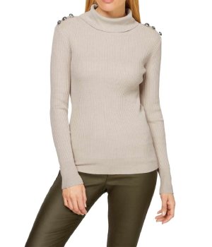 Πουλόβερ με γυριστό γιακά Rick Car  - fashionworld.gr