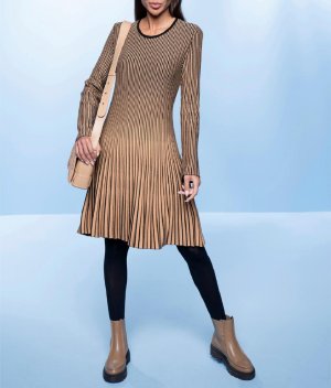 Πλεκτό φόρεμα σε πλισσέ οπτική Heine  - fashionworld.gr